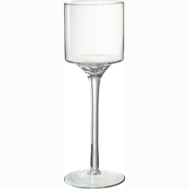 J-Line windlicht Seni - glas - transparant - medium