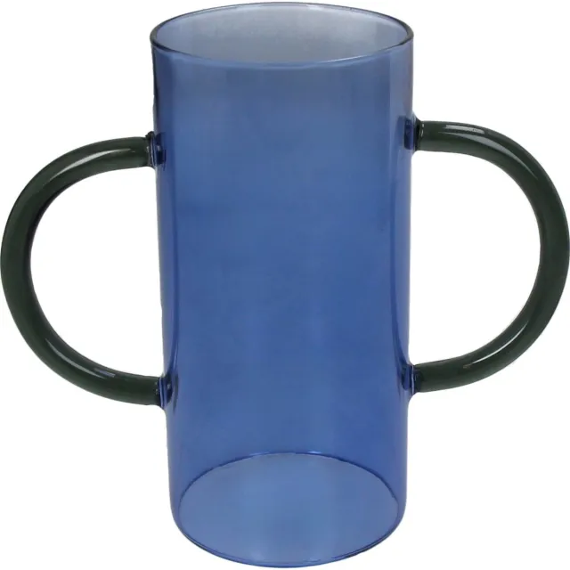 HD Collection Vaas Glas Blauw 19,5x8,5x17,5cm Blue