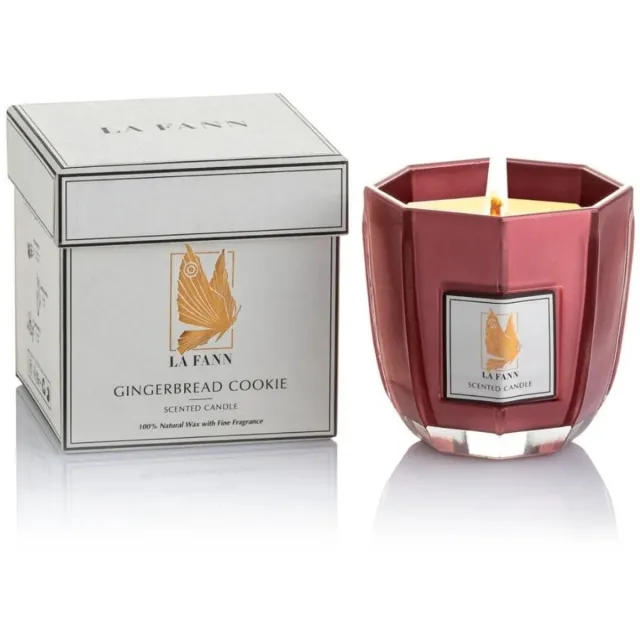 La Fann Gingerbread & Cookie Scented Candle 200 g Geel