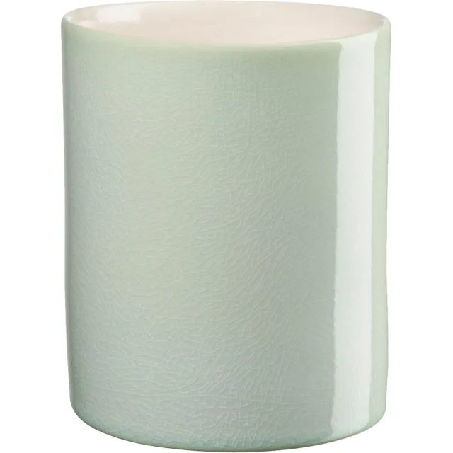 ASA Selection ayo vaas jade, bloemenvaas, decoratieve vaas, aardewerk, groen, H 13 cm, 81307163