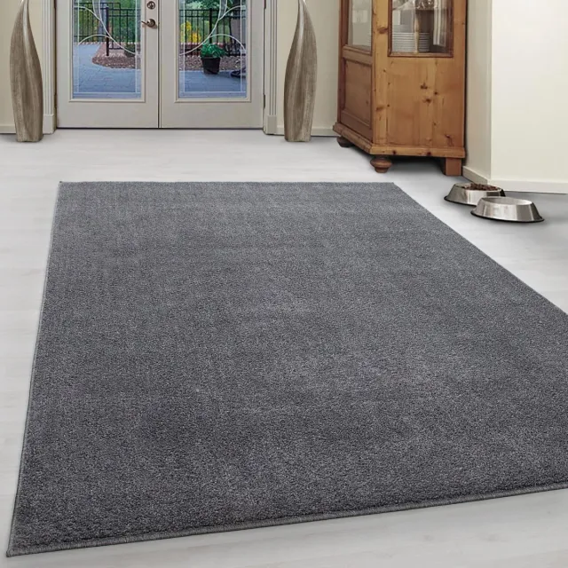 Muratap Basics Effen Vloerkleed Lichtgrijs Laagpolig- 240x340CM licht grijs