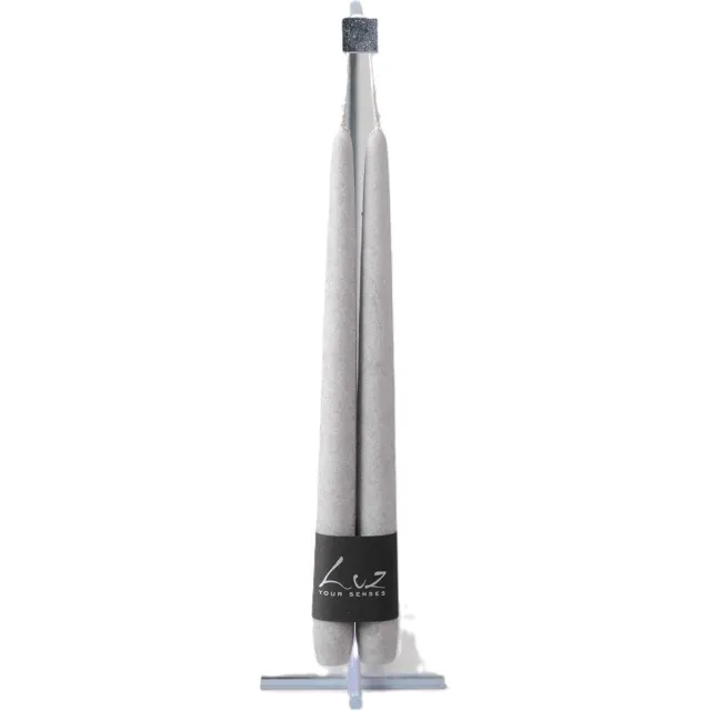Rasteli Luz Your Senses Kaars-Tafelkaarsen Grijs D 2,40 cm H 30 voordeelaanbod van 2 x 2
