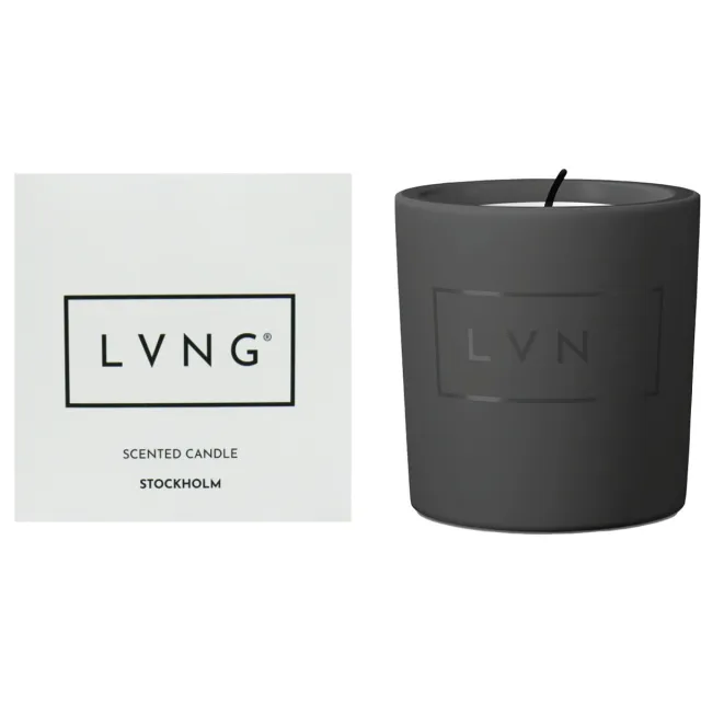 LVNG Scented Candle Stockholm Zwart