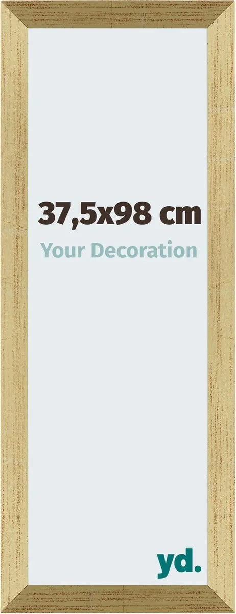 yd. Your Decoration - Fotolijst 37,5x98 cm - MDF - Goud Glans - Mura