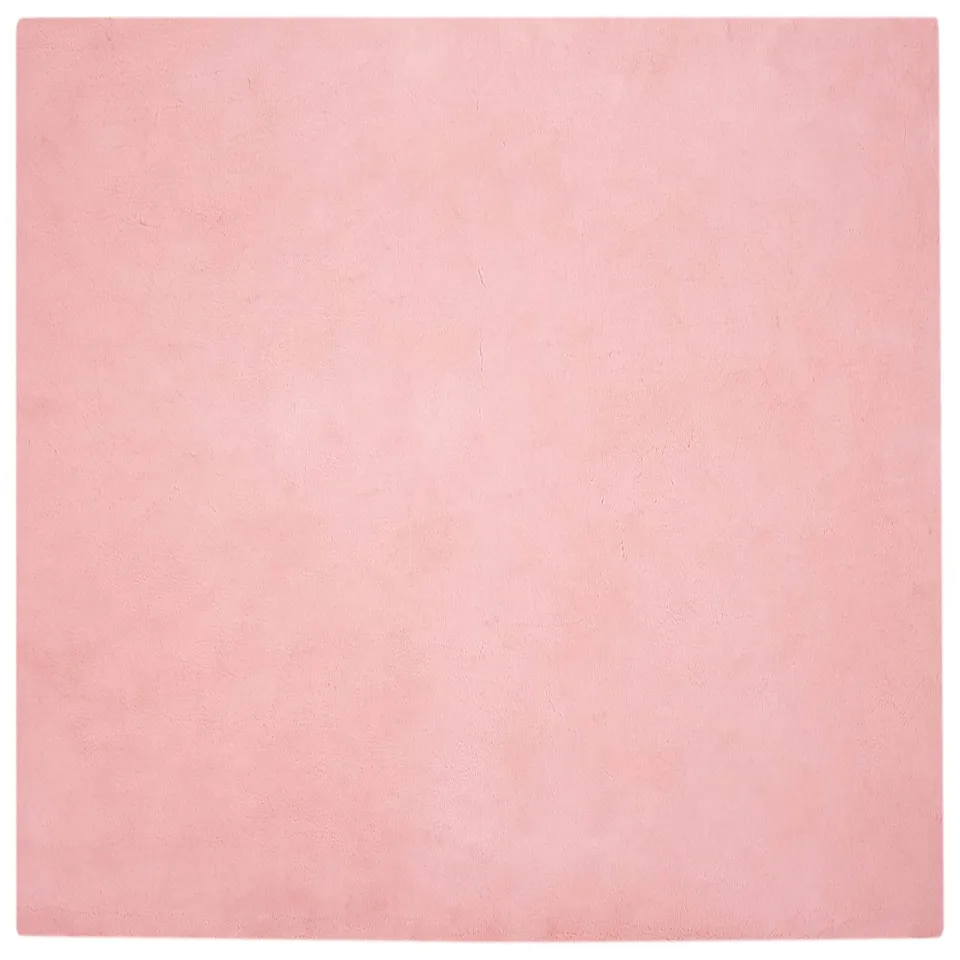 vidaXL Antislip vloerkleed van imitatie konijnenbont OLITE Roze