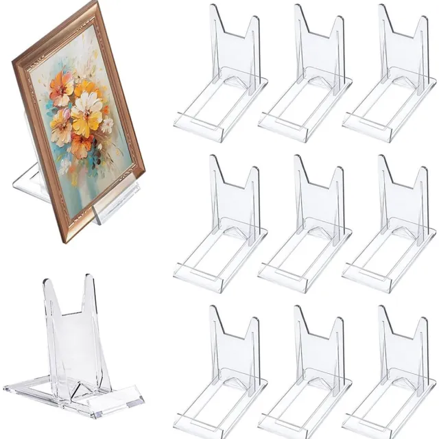 Ynkkvre 12 stuks Transparante Acryl Display Standaard – Verstelbare Kunststof Houder voor Borden, Foto’s, Boeken & Elektronica Wit