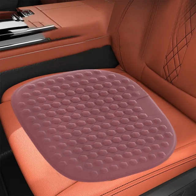 Ulisem Cellulair Gel Autostoel Kussen Zomerkoeling Ice Silk - Autostoelkussen - Drukverlichting - Antislip - Wasbaar Ademend - Voor Auto & Office Stoel - Langdurig Zitten Verlichting - Wijnrood