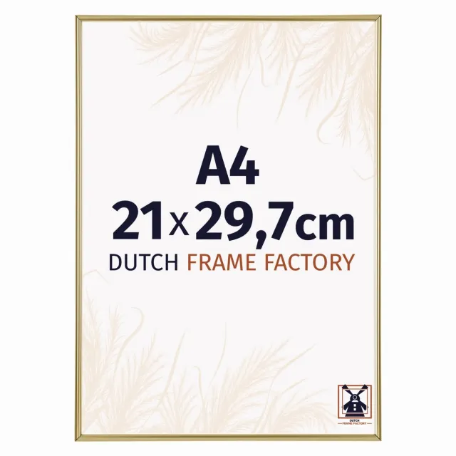 Dutch Frame Factory Fotolijst A4 21x29,7 cm - Kunststof - Goud - Angers