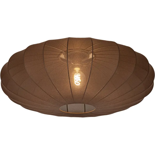 Lumidora Plafondlamp 75807 - Plafonniere - TACK - E27 - Bruin - Textiel - ⌀ 70 cm