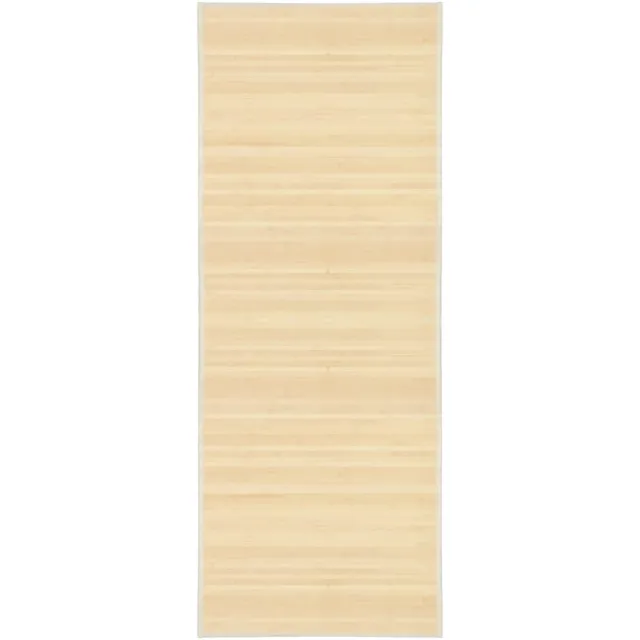 vidaXL Tapijt 80x200 cm bamboe natuurlijk Beige
