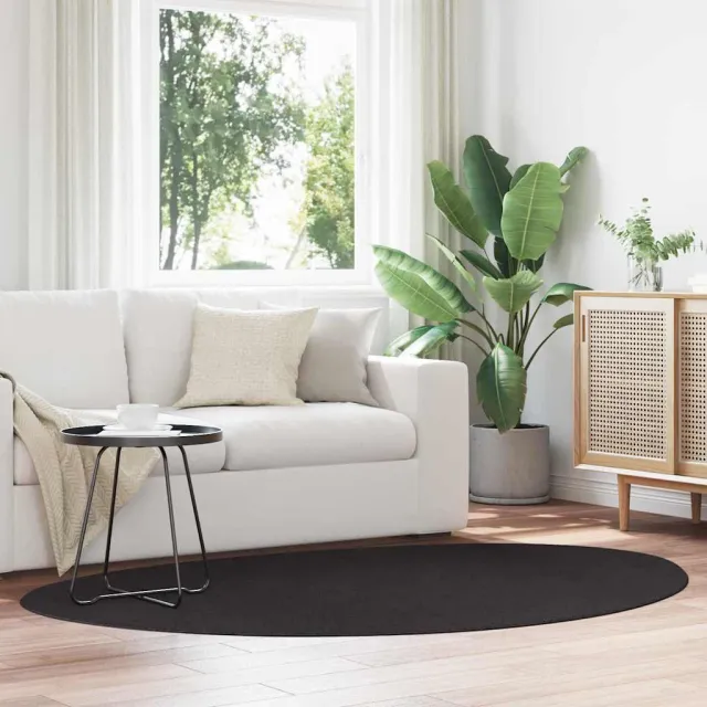 vidaXL Tapijt HUARTE Zwart 140 x 200 cm Polyester, foto 2