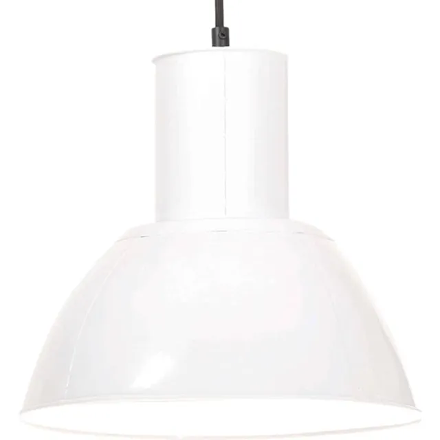 vidaXL Hanglamp rond 25 W E27 28,5 cm wit