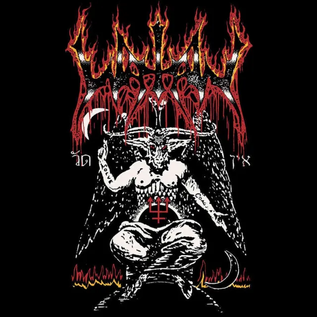 Rock Off Watain Textiel Poster Flag Baphomet Multicolours
