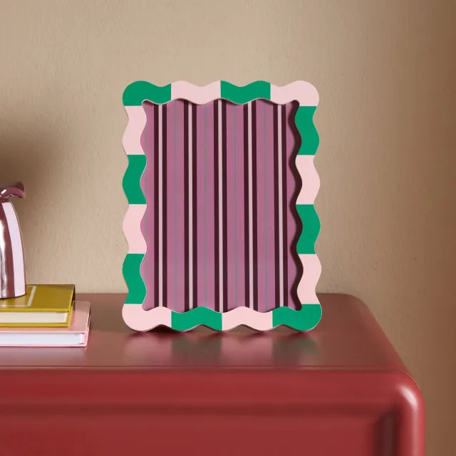 NOUS Living fotolijst Shelly (15x20 cm) roze/groen
