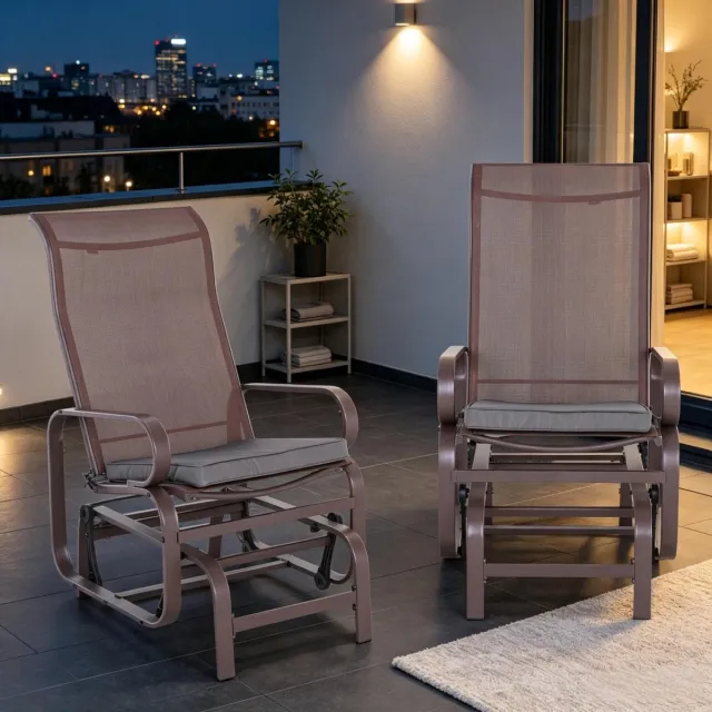 VVBV Stoelkussens Set van 2 45x45x5 cm – Voor Buiten, 5 cm Dik en Set van 2 – Rotan – Voor Tuin en Balkon – Dark Grijs Donkergrijs