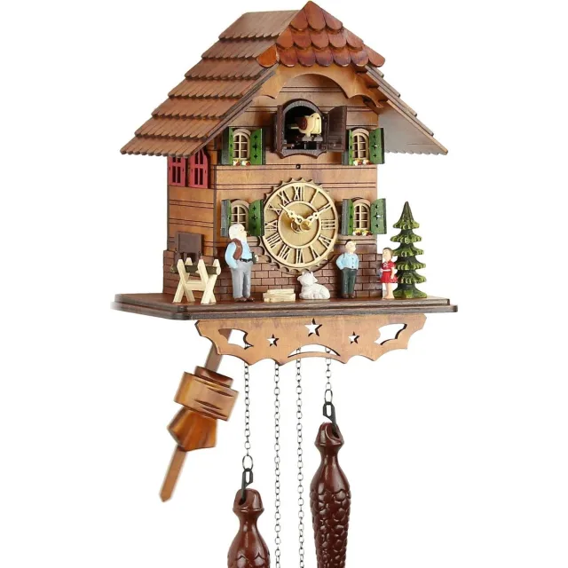 Lexium Store Lexium Koekoeksklok Modern - Minimalistische Koekoeksklok - Koekoek - Cuckoo Clock - Wandklok Hout
