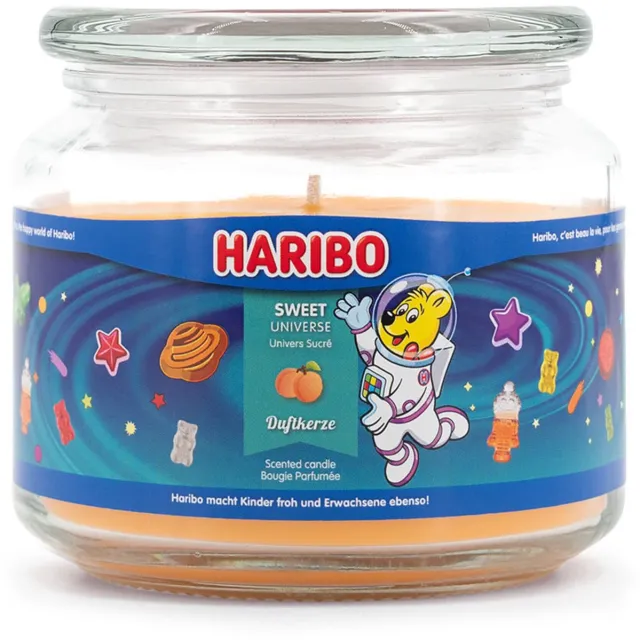 Haribo Geurkaars - Zoet universum - met zoete geur - was oranje