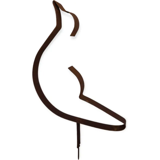 Spant7 Tuinbeeld - Vogel - Schroefvogel - Ecoroest Roestbruin
