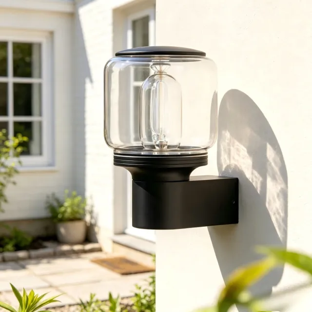 NETTLIFE E27 LED Wandlamp Binnen En Buiten - Wandverlichting IP65 Waterdicht - Max 40W - Geschikt Voor Huismuur Terras Balkon Slaapkamer - Zonder Lichtbron zwart