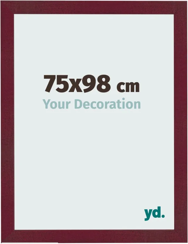 yd. Your Decoration - Fotolijst 75x98 cm - MDF - Wijnrood Geveegd - Bologna