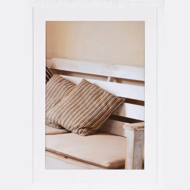 Henzo Fotolijst - Henzo - Driftwood - Fotomaat 60x90 cm - Wit