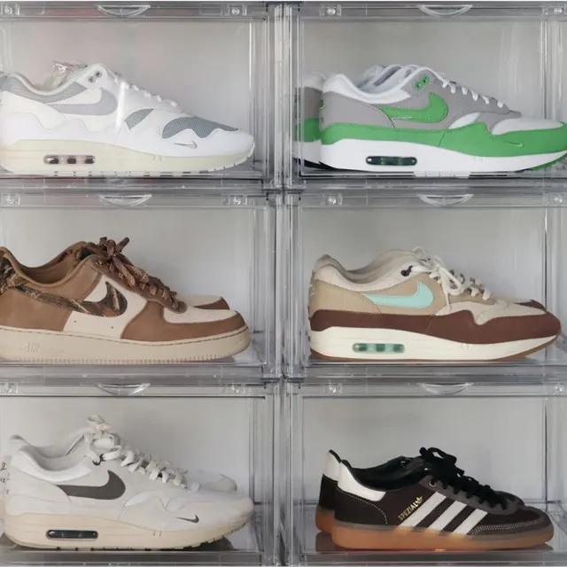 Sneakerstack Sneakerbox Transparant – 6 stuks - Stapelbare Schoenenbox – Past tot schoenmaat 48 – Premium Opbergbox