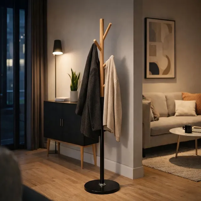 Mauro Ferretti Kapstok Hang Clothes Tree Ø 36×172 cm Zwart