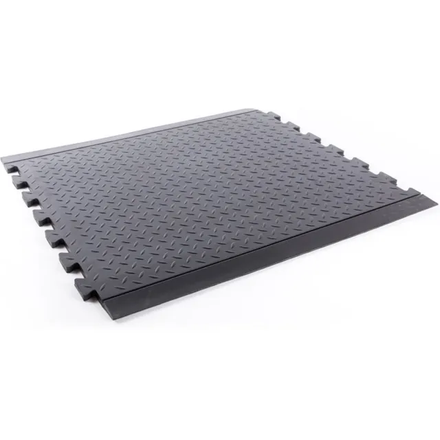 Rubbermagazijn Werkplaatsmat - 78x71cm - Anti vermoeidheidsmat - Middendstuk Zwart