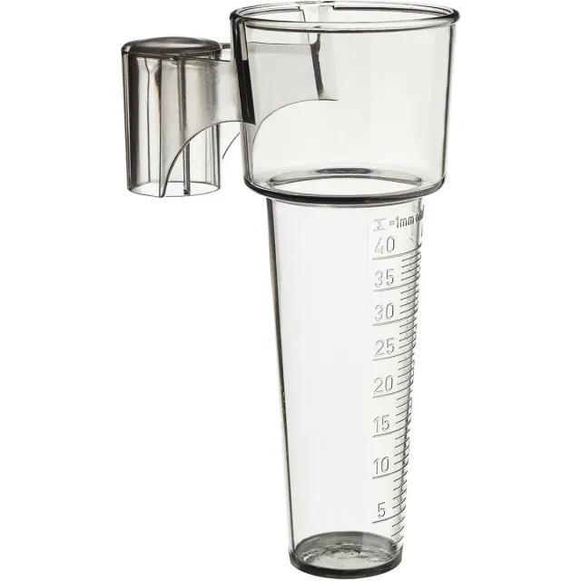 TFA Dostmann TFA Regenmeter/neerslagmeter - analoog - grijs - kunststof - 20 cm - zonder stok - buiten/tuin