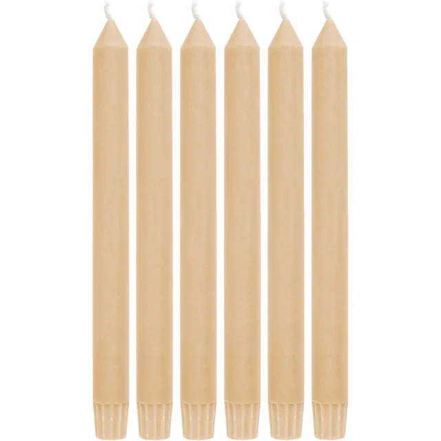 Return to Sender Kaarsen - H23 cm - geel - set van 6 - dinerkaarsen