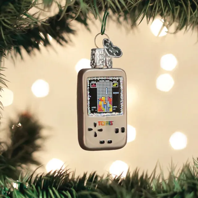 Old World Christmas Kerstbal Tetris – Handgemaakt glazen ornament van Old World Christmas – 11cm Multicolor