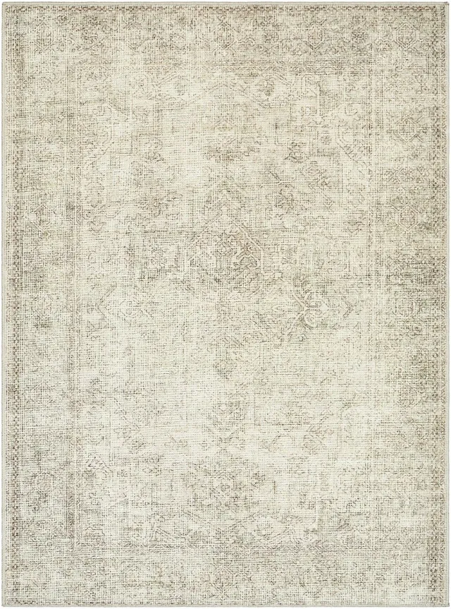 Surya Becki Owens x SURYA Margot vloerkleed vintage saliegroen crème