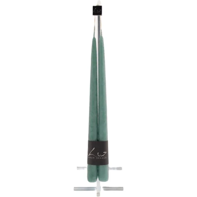 Rasteli Luz Your Senses Kaars-Tafelkaarsen Groen-Atlantic Deep D 2,20 cm H 30 Voordeelaanbod van 2 x 2 kaarsen