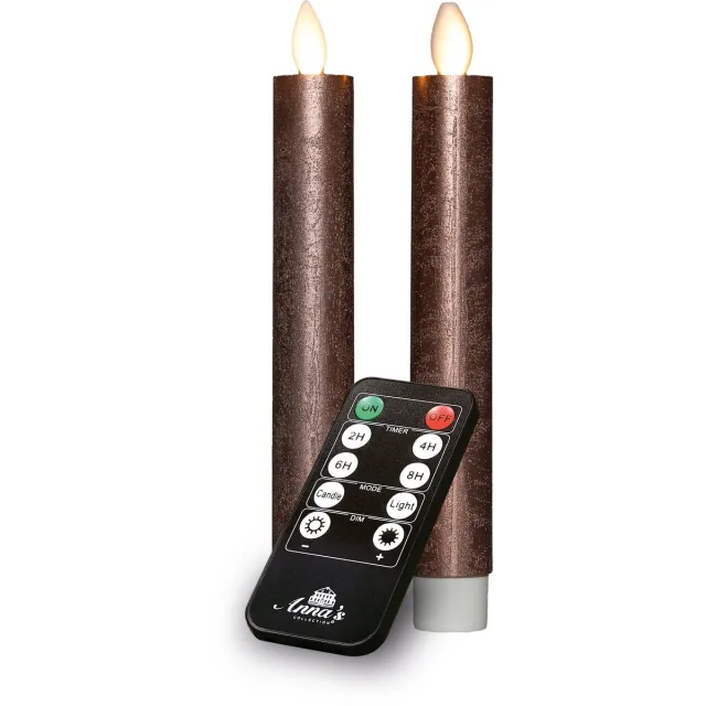 Annas Collection Dinerkaars-USB wax 18 cm brons Anna's Collection bruin