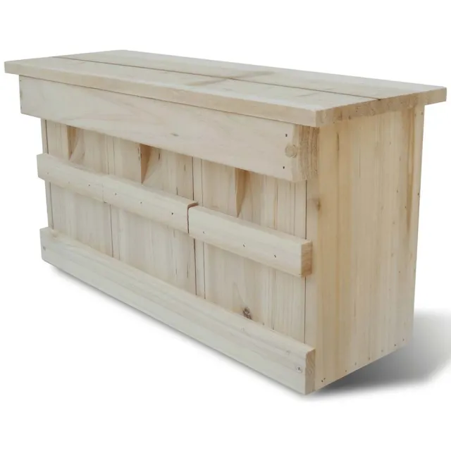 vidaXL Nestkast voor huismus 44 x 15,5 x 21,5 cm Bruin