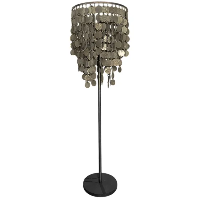 Hoogendam Vloerlamp Antique Brass 160cm