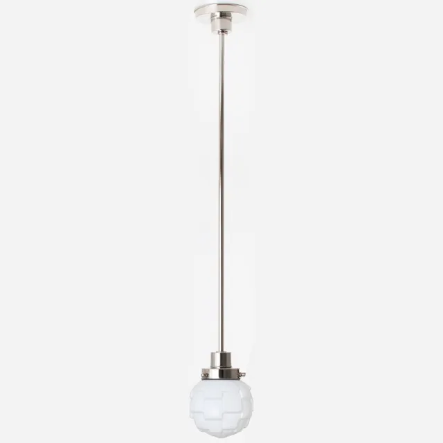 Coloured by Art Hanglamp Bretagne 20's Nikkel - Art Deco Trade