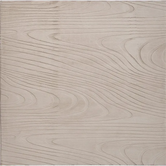 Beliani ONTAKE - Vloerkleed - Beige - 160 x 160 cm - Kunstbont