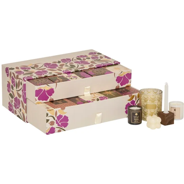 Atmosphera Créateur d'intérieur® Adventskalender Decoratie & Kaarsen - 24 Verrassingen Geuren en Decoratie - Sfeervol Cadeaupakket Multicolore