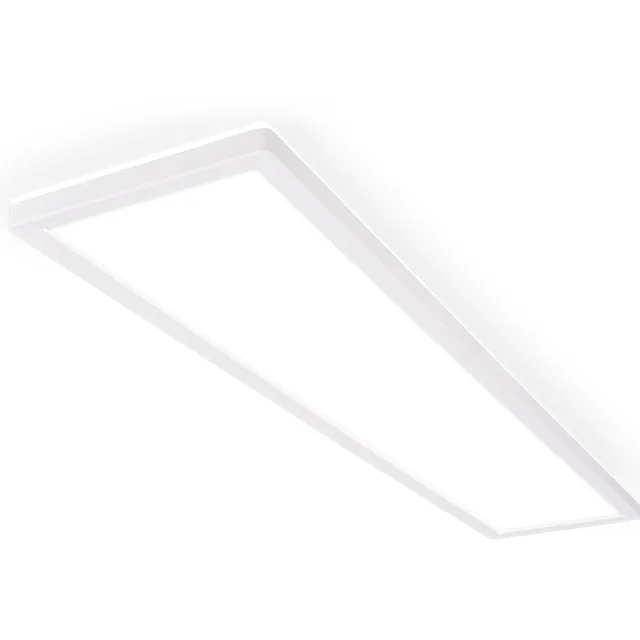 Briloner Slim - Plafondlamp dimbaar - neutral wit licht - led paneel - keuken lamp met backlight-effect - 98cm wit (dimbaar)