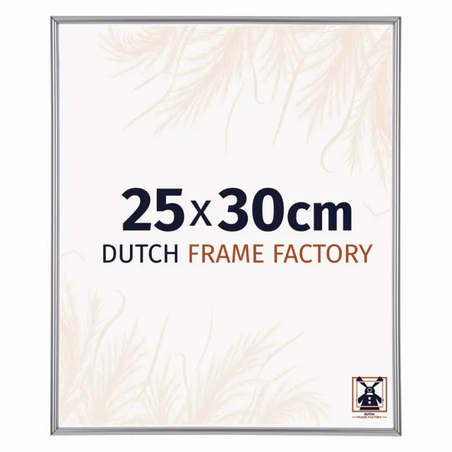 Dutch Frame Factory Fotolijst 25x30 cm - Kunststof - Zilver Hoogglans - Angers