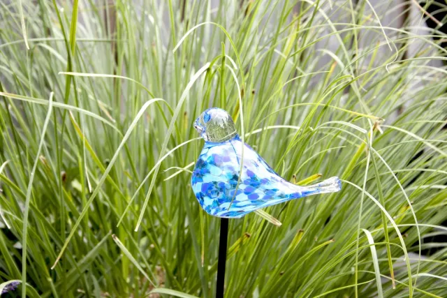 Loranto Tuinsteker vogel - Vogel op pin - Tuinprikker Vogel - Blauw