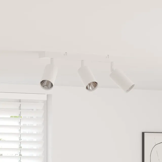 vidaXL Plafondspot met schijnwerpers Wit 38 x 6 x 16 cm Metaal