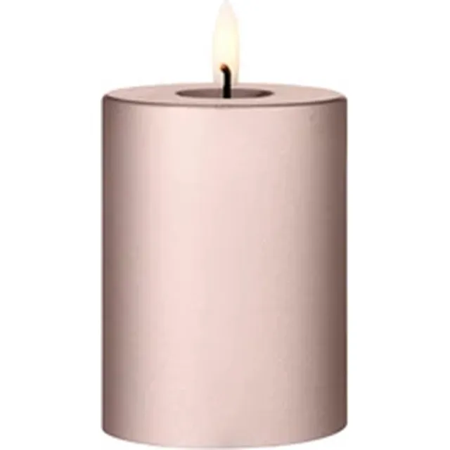 Ester & Erik Led Pillar kaars H10cm champagne metallic Roze