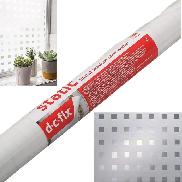 d-c-fix Caree Statische glasfolie - raamfolie - 45 x 150 cm - 2 Rollen wit