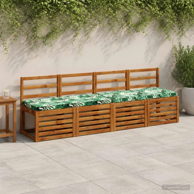 vidaXL 2-delige Bankkussens VUGHT 2 st 100% Polyester Bladpatroon groen