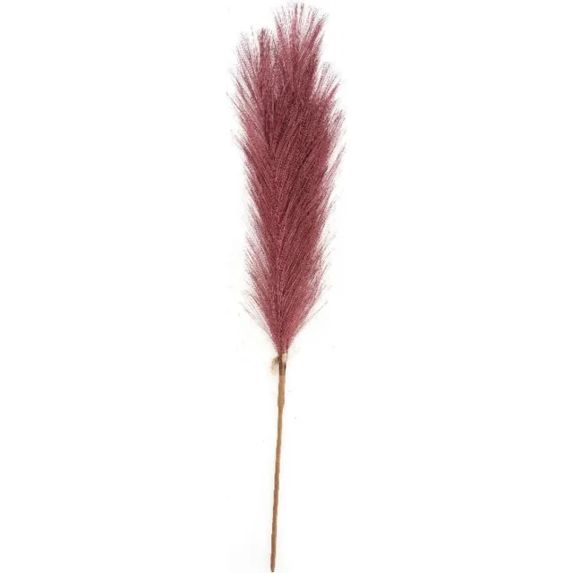 Natural Collections Droogbloemen - Artificial Pluim - Purple dream - 57 cm hoog - 2 stuks paars en bruine steel