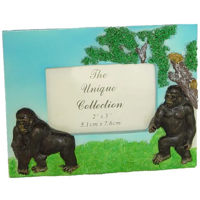 PIA Soft Toys Gorilla fotokader - 12 cm blauw