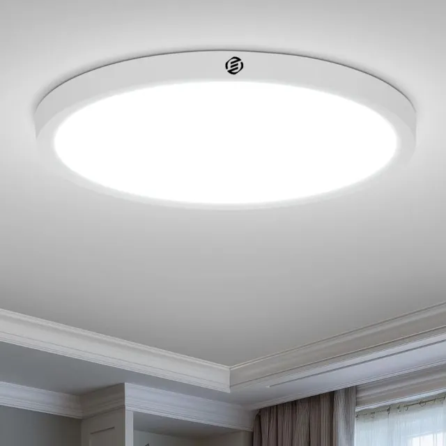 Equivera Badkamerlamp - Plafoniere Badkamer - Badkamer Lamp Plafond Wit