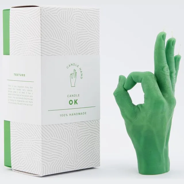 CandleHand OK - green